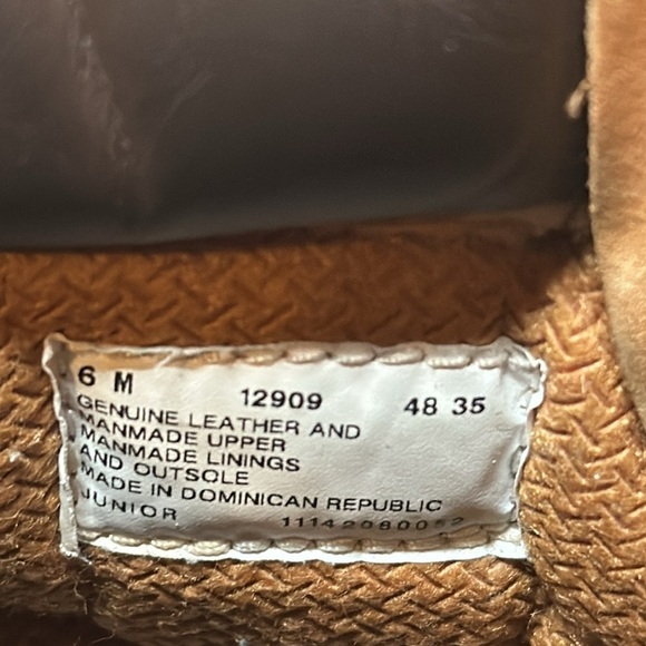 Junior Timberland 6-Inch Premium Wheat Waterproof Boots Size 6M #12909 - Picture 5 of 7